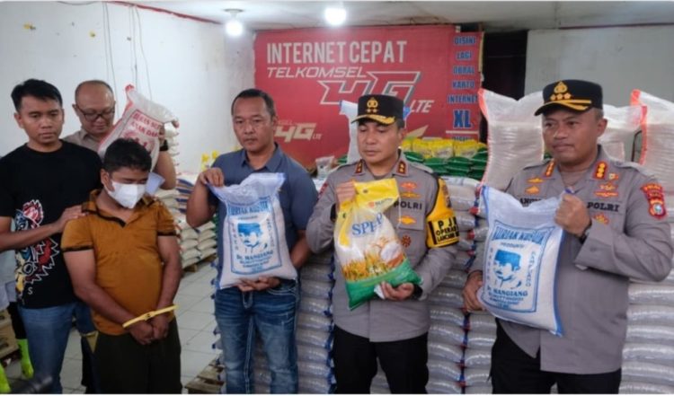 Polda Riau Tetapkan Distributor Pengoplos 9 Ton Beras Reject Jadi Tersangka