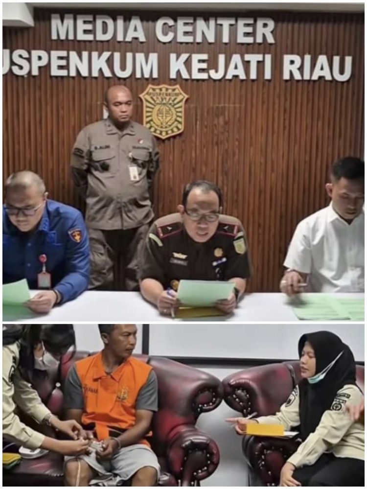Tim Tabur Kejati Riau Bersama Kejari Rohil Berhasil Mengamankan Buronan Edi Setiawan bin Sutrisno