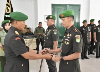 Danrem 031/Wira Bima Pimpin Sertijab Dandim 0314/Inhil dan Penyerahan Jabatan Dandim 0303/Bengkalis