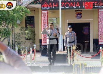 Kapolres Pasaman Barat Pimpin Upacara Kenaikan Pangkat Pengabdian Personil
