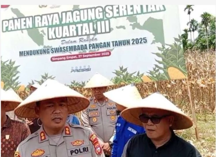 Polres Pasaman Barat Siapkan Lahan Untuk Dukung Swasembada Pangan 2025
