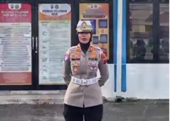 Kasatlantas Polres Pasaman Barat Pimpin Apel Pagi Mewujudkan Visi Kapolres