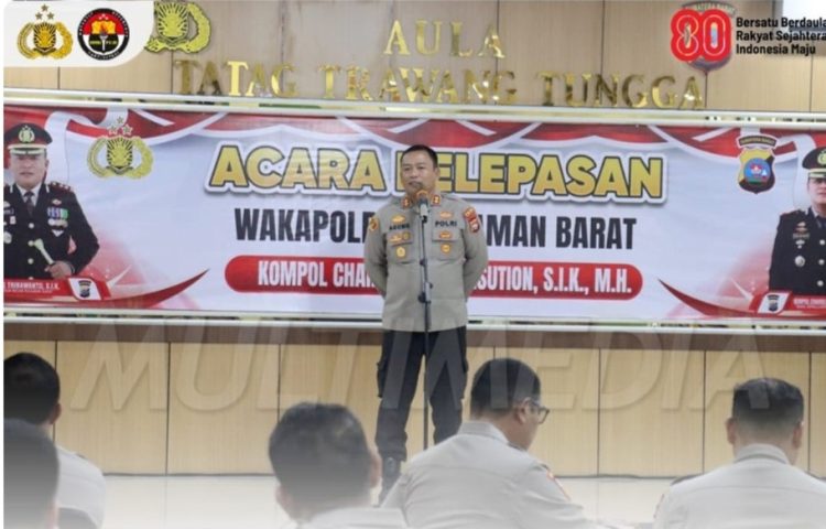 Kapolres Pasaman Barat Pimpin Acara Pelepasan Wakapolres ikuti Sespimmen 2026 ini pesan Kapolres