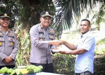 Kapolresta Pekanbaru Pimpin Langsung Doa Bersama dimulainya Pembangunan Jembatan Presisi di Rumbai