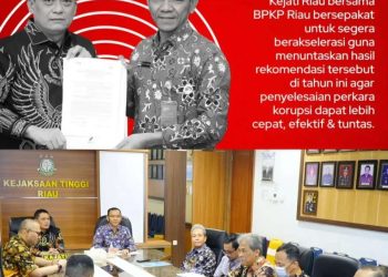 Kejati Riau didampingi Aspidsus beserta Jajaran Menerima Kunjungan Kepala BPKP Riau