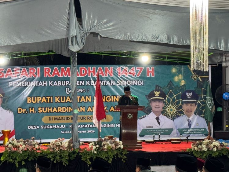 Safari Ramadhan di Desa Suka Maju, Bupati Suhardiman Amby Tegaskan Daerah Taat Pajak Akan di Prioritaskan Pembangunan