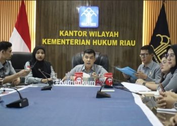 Kanwil Kementerian Hukum Riau Rapat Evaluasi Kinerja periode B03 Tahun 2026