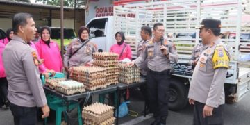 Menjelang Lebaran Hari Raya Idul Fitri 1447 H Polres Pasaman Barat Gelar Gerakan Pasar Pangan Murah