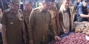 Wakil Walikota Pekanbaru Bersama Kadis Perindag Monitoring Harga Komoditas Harga di Pasar dan Ritel