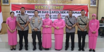 Kapolres Pasaman Barat Pimpin Upacara Pelantikan Dan Sertijab Kapolsek Pasaman