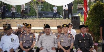 Pengukuhan Satgas Anti Narkoba Kuansing,  di Lapangan Apel Kantor Bupati Kuansing