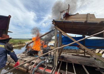 Berbekal Info dari Media Online, Polsek Singingi Hilir Sikat PETI Dompeng di Tanjung Pauh