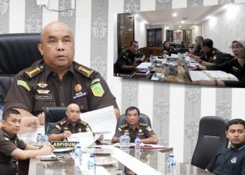 Kejati Riau Melalui Aspidum Ikuti Expose Virtual Mekanisme Plea Bargain