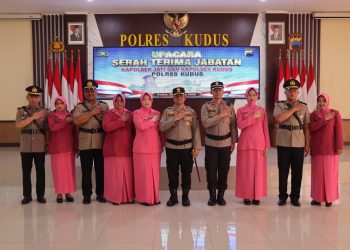 Kapolres Kudus Pimpin Acara Sertijab Dua Kapolsek ini pesan Kapolres