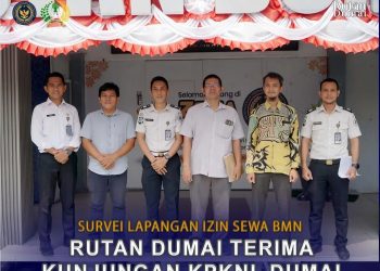 Survei Lapangan Izin Sewa BMN, Rutan Dumai Terima Kunjungan KPKNL Dumai