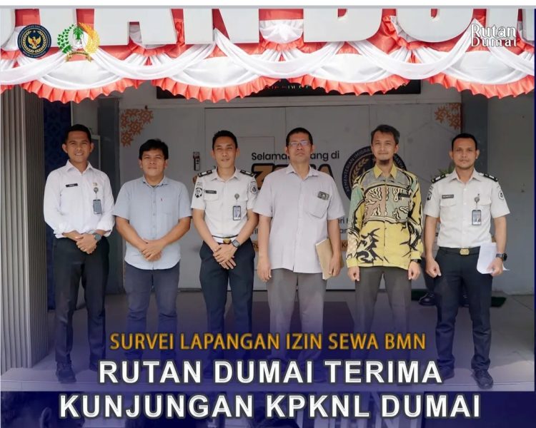 Survei Lapangan Izin Sewa BMN, Rutan Dumai Terima Kunjungan KPKNL Dumai