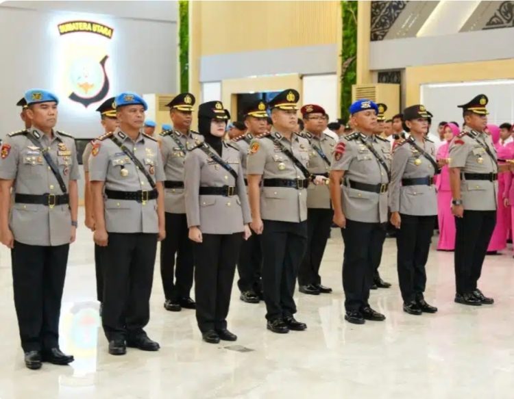 Kapolda Sumut Lantik Pejabat Utama dan Kapolres ini daftarnya