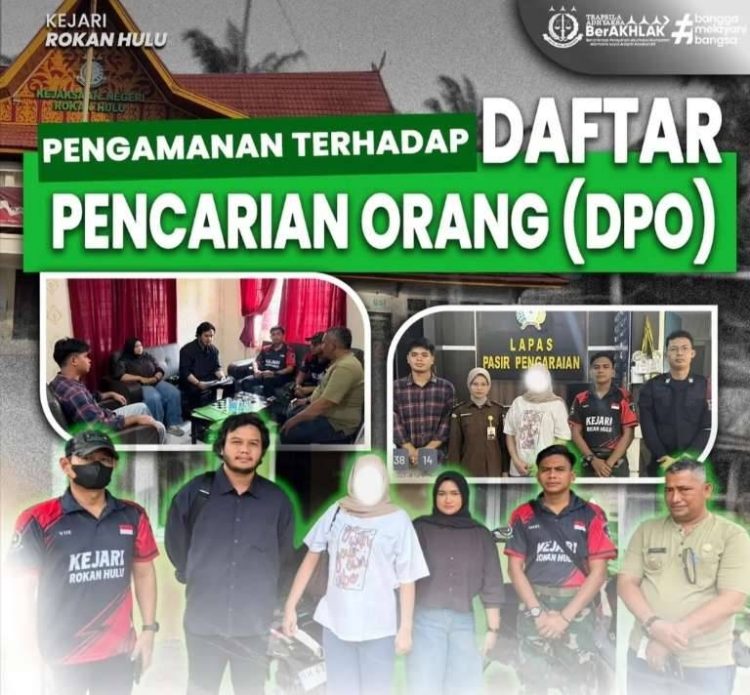 Tim Intelijen Kejaksaan Negeri Rokan Hulu Berhasil Amankan DPO Perkara Perzinahan di Rambah Hilir