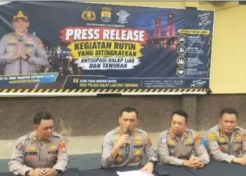 Antisipasi Balap Liar, Polrestabes Palembang Dalam Sepekan, Amankan 102 Kendaraan R2