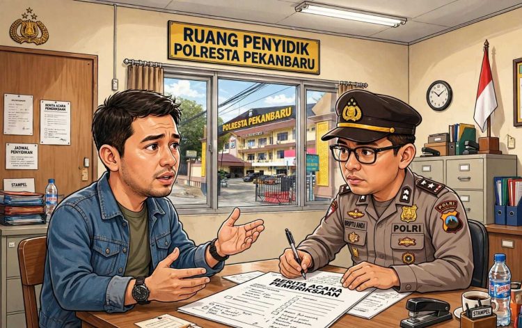 Kasus Kekerasan Terhadap Advokat Mulai Masuk Babak Baru Polresta Pekanbaru Panggil  Saksi ini keteranganya