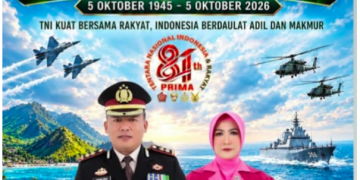 Kapolres Pasaman Barat Beserta Seluruh Staf Mengucapkan Selamat Ulang Tahun TNI ke 81