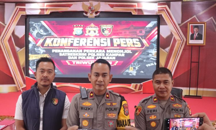 Konferensi Pers Polres Kampar: 104 Perkara C3, Kasus Pengancaman di Tapung Hulu Jadi Sorotan